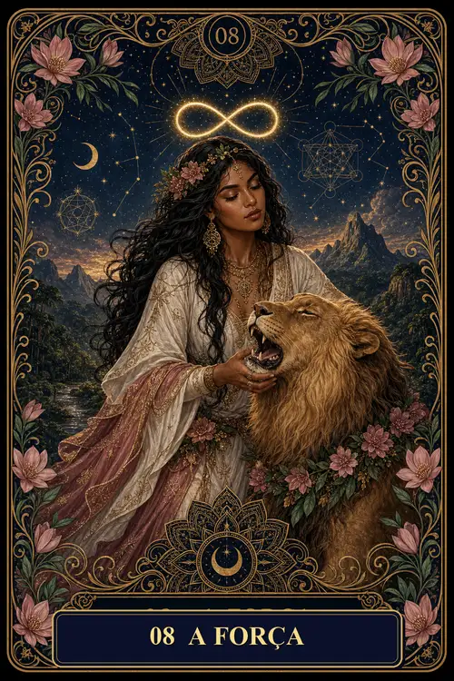 Strength card from the Bruxa's Deck