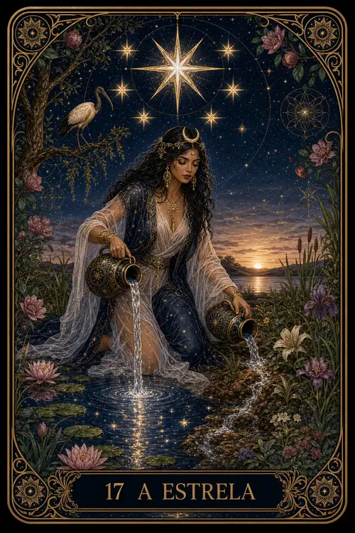 The Star card from the Bruxa's Deck